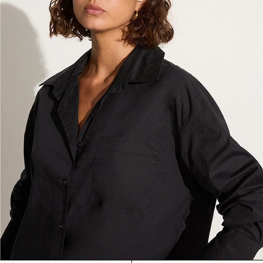 Faithfull the Brand black mirabella shirt size medium never worn